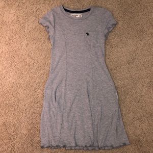 Cute gray girls t shirt dress